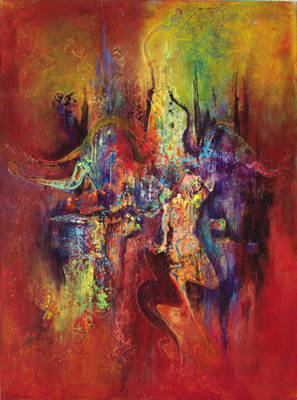Merry Dancers - Acrylic on Canvas - 60cm x 80cm