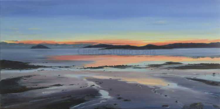 Reflections at Sundown, Rockcliffe - 80 x 40cm - Oil - 2020