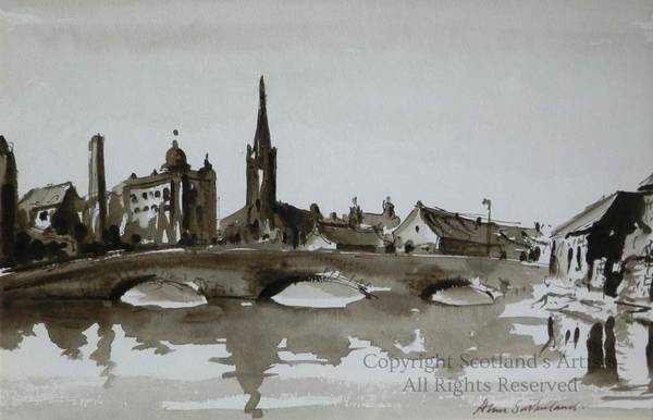 Waters of Leith - Pen & Ink on 1050gsm Card - 1981