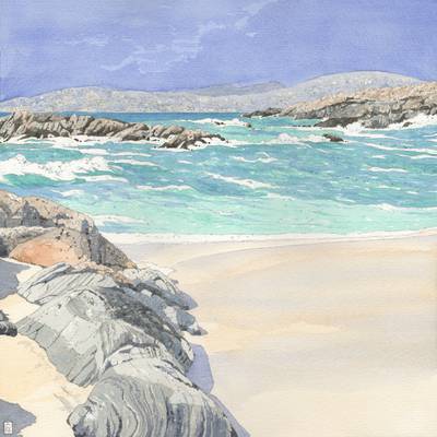 West Harris II - Watercolour - 30 x 30cm