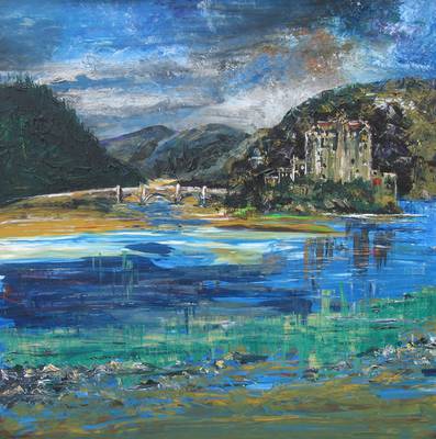 Eileen Donan - Acrylic on canvas - 40ins x 40ins