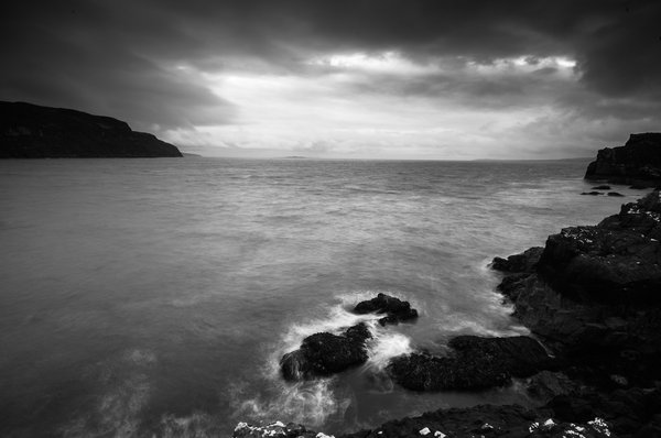 Greshornish Light, Skye - Mono Photographic Image