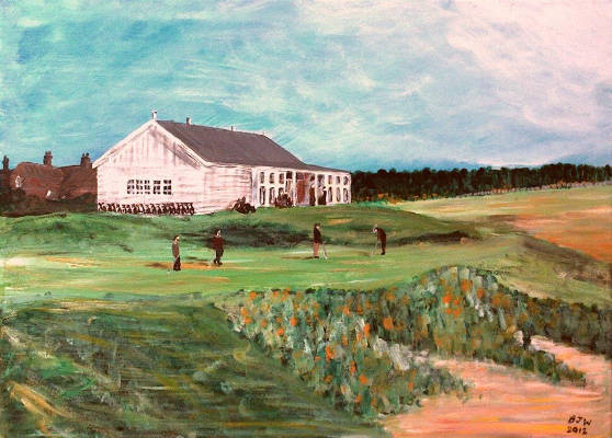 The Auld Club Hoose at Elgin - Acrylic on Canvas - 40 x 56cm