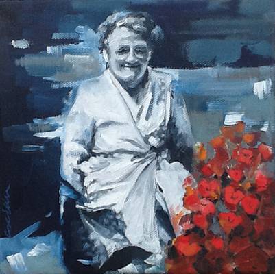 Nellys Roses - 20cm x 20cm - Oil