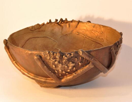 Hodge Podgel - Bowl, Claire McKenna, lost wax cast at the A4A studio bronze foundry