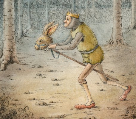 Nearly Knight Time, - 11cm x 13cm - Watercolour