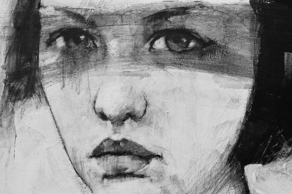 A Detail - Charcoal on canvas