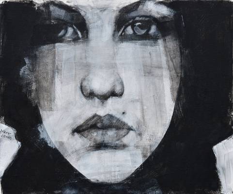 Mood - Charcoal on canvas