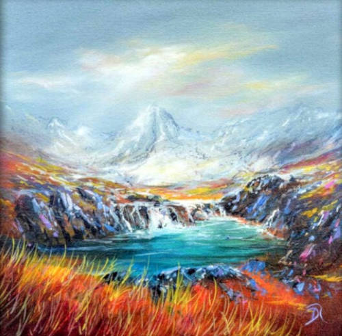 Fairy Pools - 40 x 40cm - Oil on Canvas - 2019