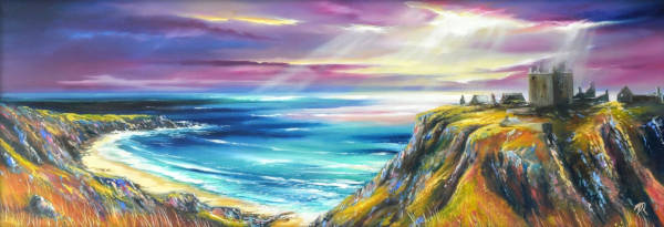Dunnottar Castle - 30 x 100cm - Oil on Canvas - 2017
