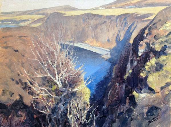 Above the Gully 8x10" - Oil on Board - 2017