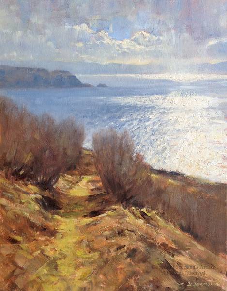 The Old Cart Track, Uig - 10x8" - Oil on Board - 2016