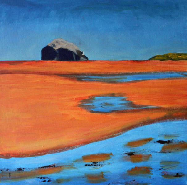 Bass Rock - Acrylic on canvas - 50 x 50cm