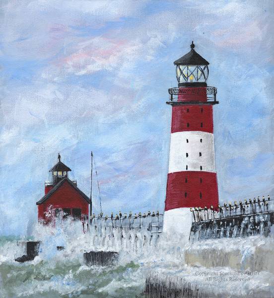 The Lighthouse - Acrylic - 2017 - 33 x 30cm