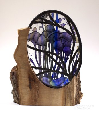 Mushroom Patch - 2015 - Stained Glass - 30cm x 38cm x 5cm