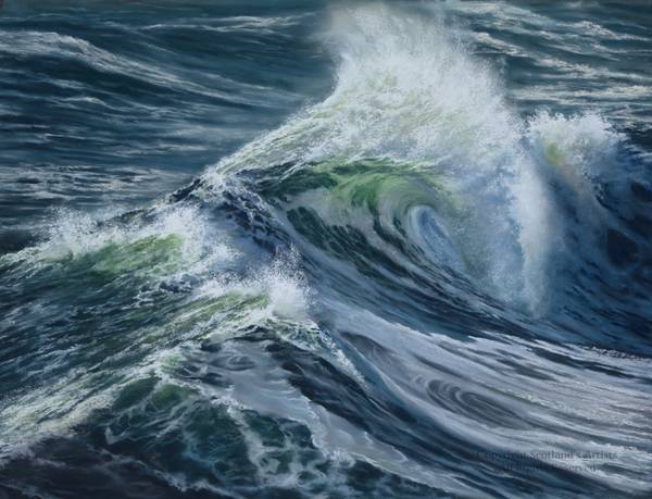 The Singing Sea - Pastel - 2015