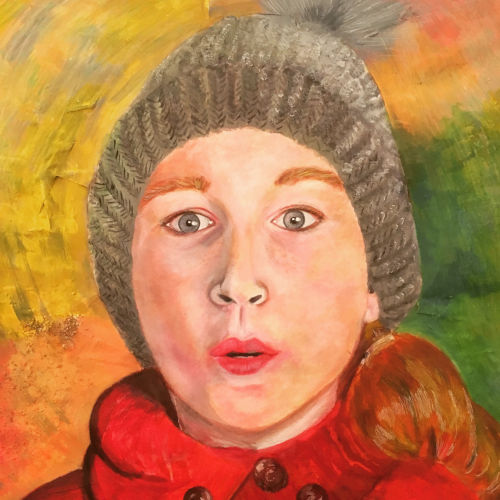 Cerys Portrait - Acrylics & Mixed Media - A2