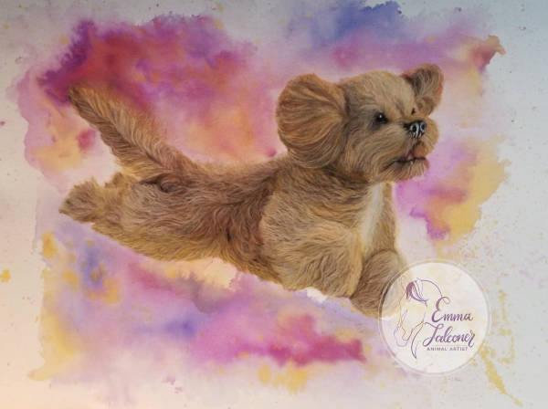 Cavapoo "Bonnie" - 24 x 30cm - Pastels and Inks on Pastelmat Paper