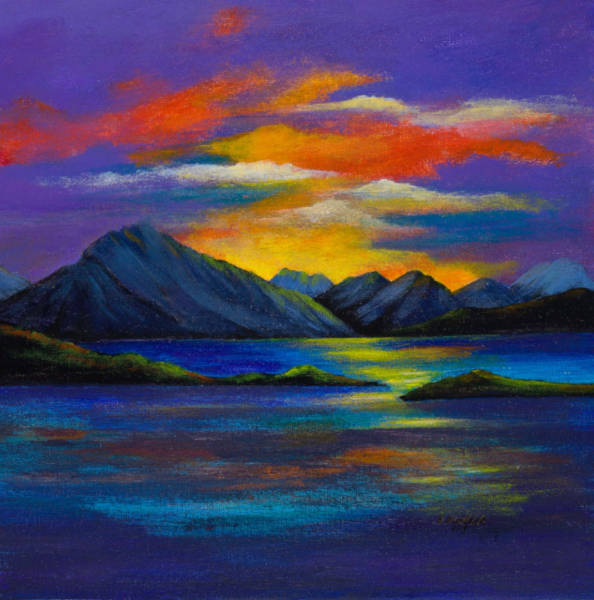 Cuillins - Acrylic - Print - 8 x 8ins