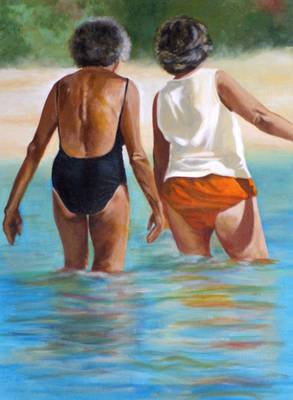 Best friends - Oil on Board