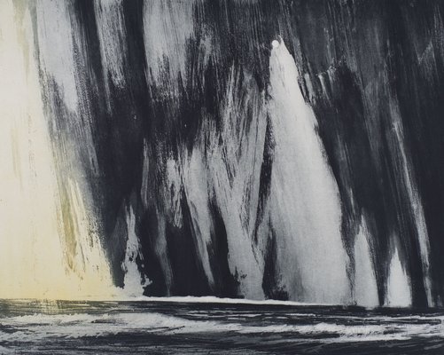 Varanger Fjord  - Etching and Sugar Lift - 2014 - 15 x 25 ins