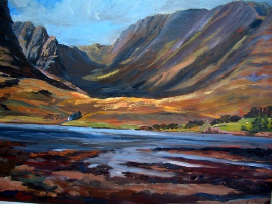 Applecross Hills - oil on canvas - 30ins X 24ins app