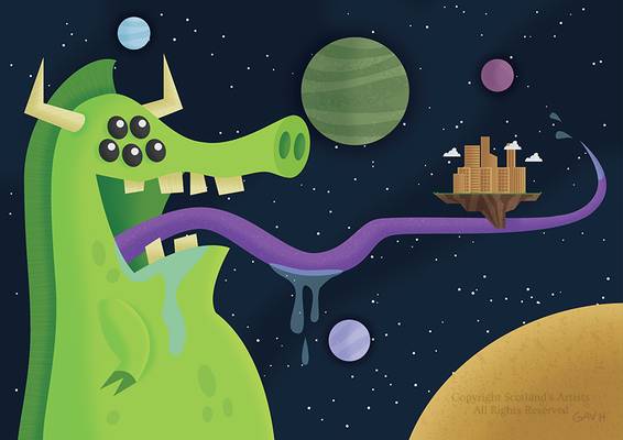Scourge of the Space Pig - A4 - Digital - 2016