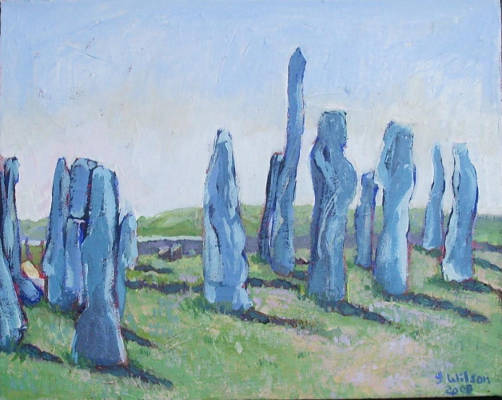 Callanish - Acrylic on Canvas - 9 x 12 ins