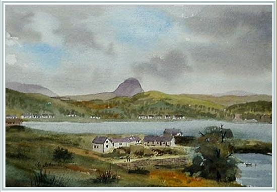 Suilven, from Lochinver, Sutherland - 7½ins X 11ins - Watercolour on 140lb Bockingford Paper