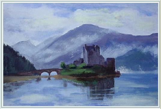 Eilean Donan Castle, Loch Duich - 8ins X 11½ins - Acrylic on 140lb Watercolour Paper