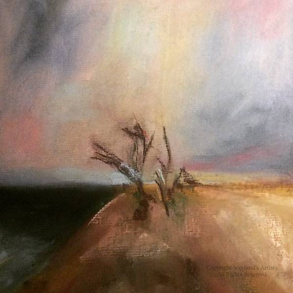 Sand Dune, Lunan Bay- Pastels - A4 - Unframed