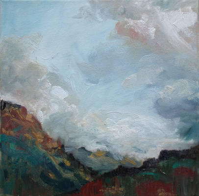 Cove Park Sky - Oil on Board