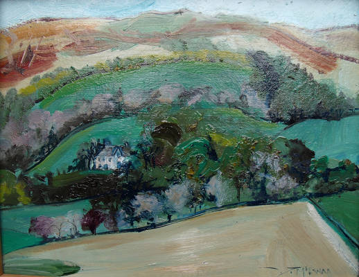 Strathearn View - Oil on Board