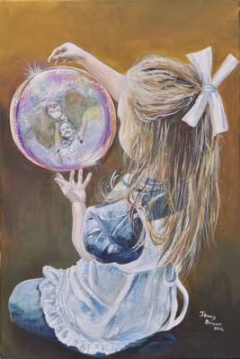 Alice's Looking Glass - Acrylic - 40 x 60cm