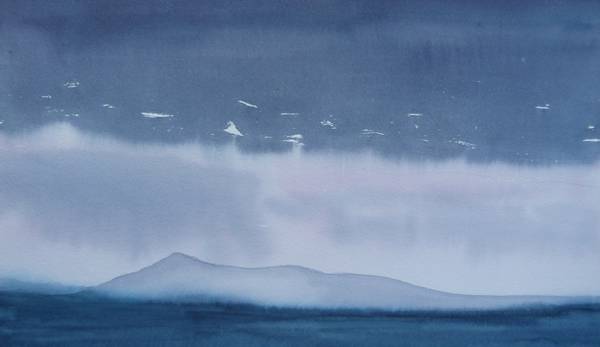 Bennachie Blue - Watercolour - 40cm x 30cm approx - 2015
