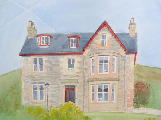 Saltire Satire - Watercolour - A3 approx - 2014