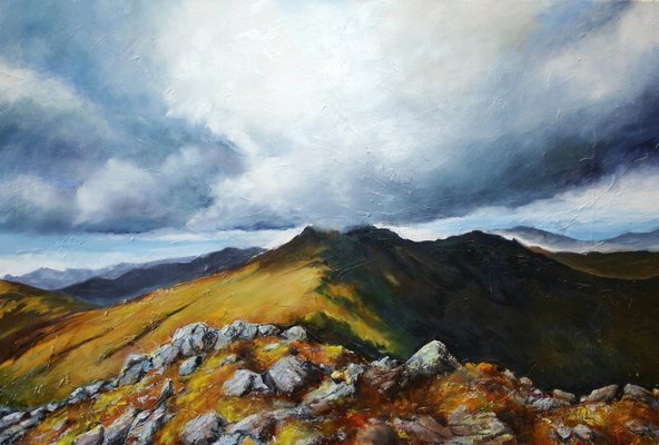 Cloud atop Ben Ime - Oil on Canvas - 2013 - 2cm x 92cm