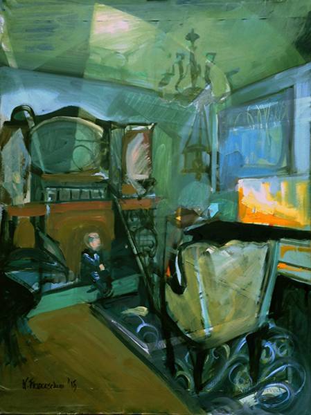 Little Boy in a Big House - 60 x 46cm - 2015