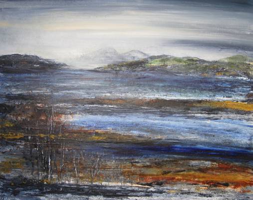 Crinan Ferry - Acrylic on board - 40 x 50 cm