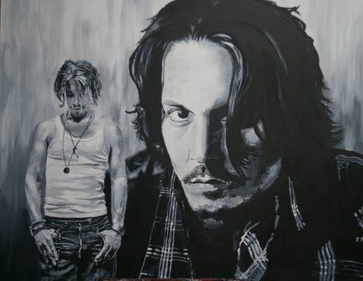 Johnny - Acrylic - Print Available only