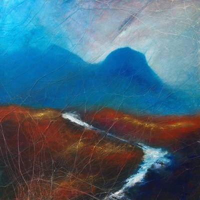 Autumn Skye - Acrylic on Box Canvas - 16ins x 16ins