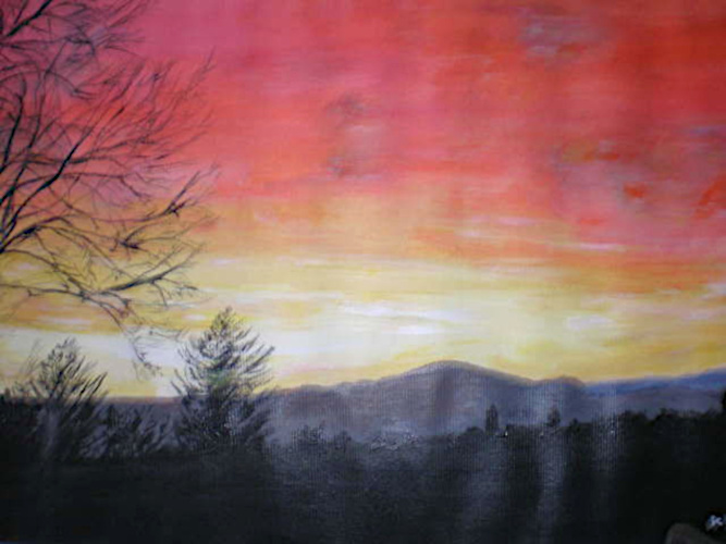 Crieff Sunset - Acrylic - 2018