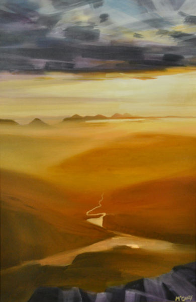UNDERGLOW, GLEN TORRIDON - Acrylics - 2020 - 69 x 94.5cm - in Frame