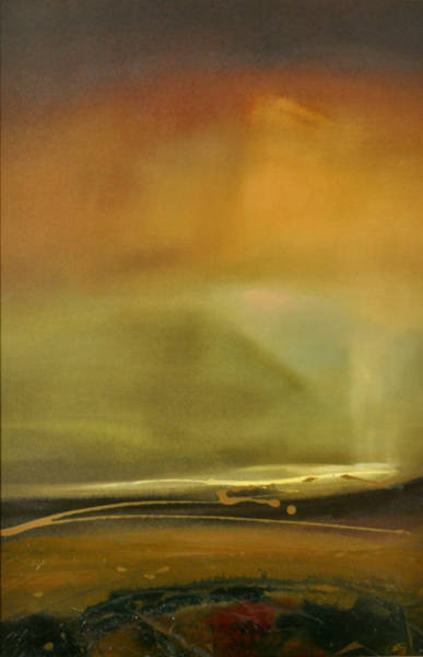 DISTANT RAINS - Acrylics - 2020 - 71.5 x 97cm - in Frame