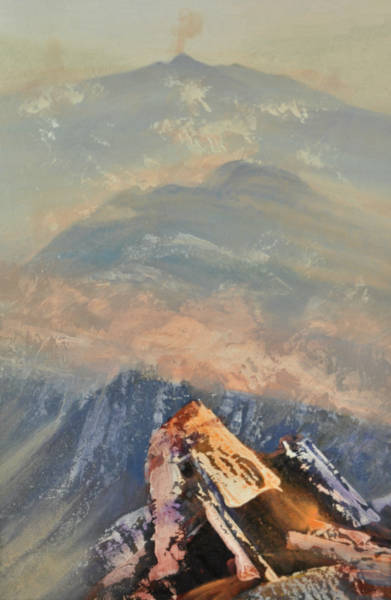 RISING MIST, GLEN QUOICH 2 - Acrylics - 2020 - 70 x 95cm - in Frame