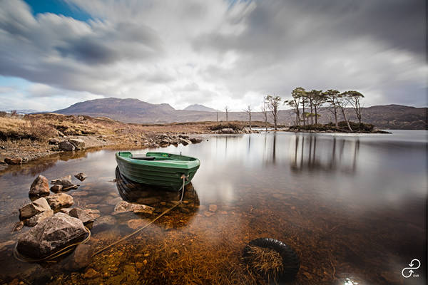 Loch Assynt Boat (digital photo)