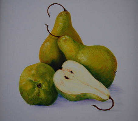 Garden Pears - Oil on canvas - 30 x 30cm