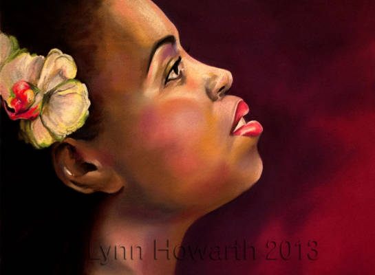 Girl With An Orchid in Her Hair