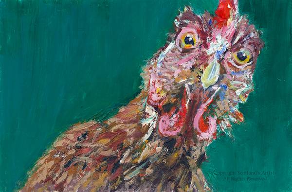 Henpecked - 2017 - Oil - 23 x 15cm
