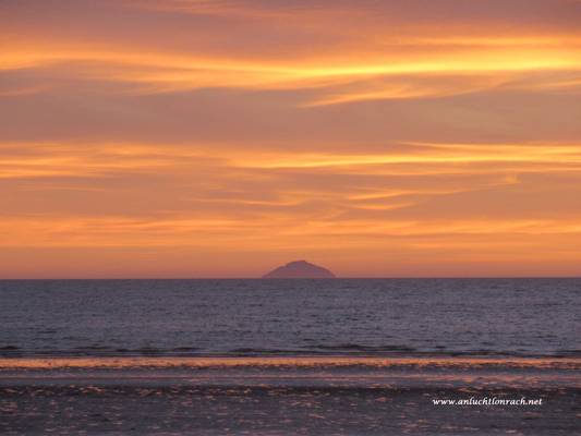 Ailsa Craig, Golden Sunset - 2016